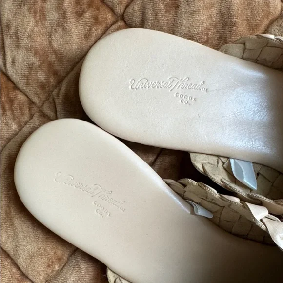 Elegant Cream Woven Mules - Picture 2 of 7